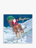 Woodmansterne Santa Sleigh Ride Nephew Christmas Card