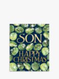 Woodmansterne Son Brussel Sprouts Christmas Card