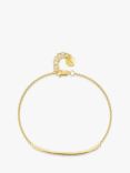 Jools by Jenny Brown Cubic Zirconia Bar Chain Bracelet, Gold