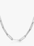 Jools by Jenny Brown Plain Link Necklace, Silver