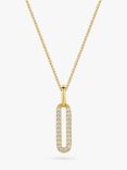 Jools by Jenny Brown Cubic Zirconia Small Link Pendant Necklace