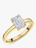 Jools by Jenny Brown Emerald Cut Cubic Zirconia Ring, Gold