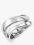 Jools by Jenny Brown Double Row Band Ring, Silver