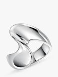 Jools by Jenny Brown Twist Band Ring, Silver
