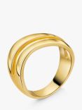 Jools by Jenny Brown Double Row Wave Ring, Gold
