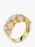 Jools by Jenny Cubic Zirconia Scatter Bubble Ring, Gold