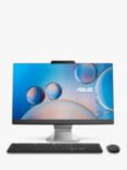 ASUS A3402 AiO All-in-One Desktop PC, Intel Core i3 Processor, 8GB RAM, 512GB SSD, 23.8" Full HD, Black