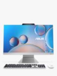 ASUS M3702 All-in-One Desktop PC, AMD Ryzen 5 Processor, 8GB RAM, 512GB SSD, 27" Full HD, White