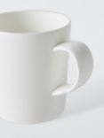 John Lewis Short Bone China Mug, 240ml, White