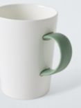 John Lewis Tall Bone China Mug, 450ml, Green