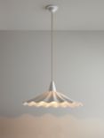 Original BTC Christie Bone China Pendant Ceiling Light, 47cm, Natural