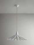 Original BTC Christie Bone China Pendant Ceiling Light, 47cm, Natural