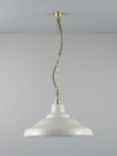 Davey Lighting School Light Pendant Ceiling Light, Grey