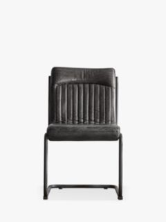 Gallery Direct Albany Leather Chair, Antique Ebony