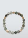 John Lewis Semi-Precious Gemstone Stretch Bracelet, Gold