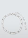 John Lewis Paperclip Chain Bracelet, Silver