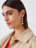 John Lewis 3D Heart Drop Earrings, Gold