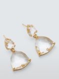 John Lewis Double Crystal Drop Earrings