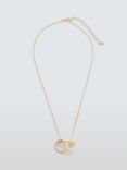 John Lewis Triple Ring Pendant Necklace, Gold