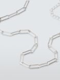 John Lewis Paperclip Chain Necklace, Silver