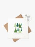 Little Green Paper Shop Wonderful Christmas Trees Christmas Card