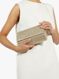 Dune Esmes Embellished Clutch Bag, Gold