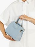 Dune Daily Embossed Logo Tote Bag, Pale Blue