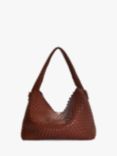 Dune Deliberate Woven Shoulder Bag, Tan