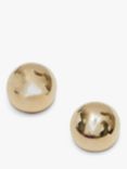 Jon Richard Polished Orb Earrings, Gold