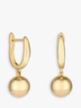 Jon Richard Polished Orb Drop Earrings, Gold