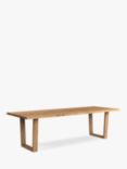 John Lewis Albury Fixed Dining Table, Natural Edge, Solid Oak Natural Oil
