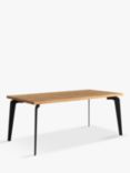 John Lewis Reigate Fixed Dining Table, Straight Edge, Solid Oak Natural Oil