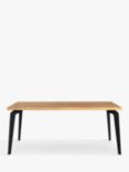 John Lewis Reigate Fixed Dining Table, Straight Edge, Solid Oak Natural Oil