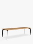 John Lewis Reigate Fixed Dining Table, Natural Edge, Solid Oak Natural Oil