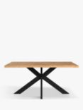 John Lewis Ripley Fixed Dining Table, Natural Edge, Solid Oak Natural Oil