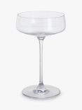 Dartington Crystal Elevate Cocktail Coupe Saucer Glass, Set of 2, 300ml, Clear
