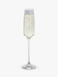 Dartington Crystal Elevate Champagne Glass Flute, Set of 2, 170ml, Clear