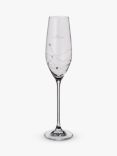 Dartington Crystal Glitz Mum Engraved Champagne Glass Flute, 210ml, Clear