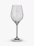 Dartington Crystal Glitz Mum Engraved Wine Glass, 330ml, Clear