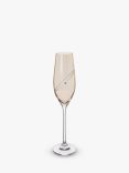Dartington Crystal Glitz Celebration Champagne Glass Flute, Set of 2, 330ml, Gold