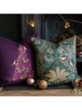 Sara Miller Filigree Tree Cushion, Deep Plum