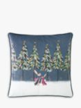 Sara Miller Woodland Tales Rabbits Cushion, Multi