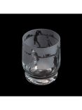 Dartington Crystal Aspect Golf Etched Glass Tumbler, 350ml, Clear
