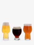 Dartington Crystal Cheers Beers Glasses, Set of 3, Clear