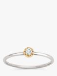 Dinny Hall Forget Me Not 9ct Yellow and White Gold Small Diamond Ring