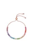 Ted Baker Melrah Crystal Rainbow Tennis Bracelet, Rose Gold