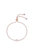 Ted Baker Sarsaa Crystal Adjustable Bracelet, Rose Gold