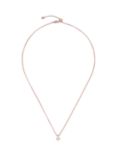 Ted Baker Sininaa Crystal Pendant Necklace, Rose Gold