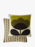 Orla Kiely Spring Bloom Cushion, Seagrass