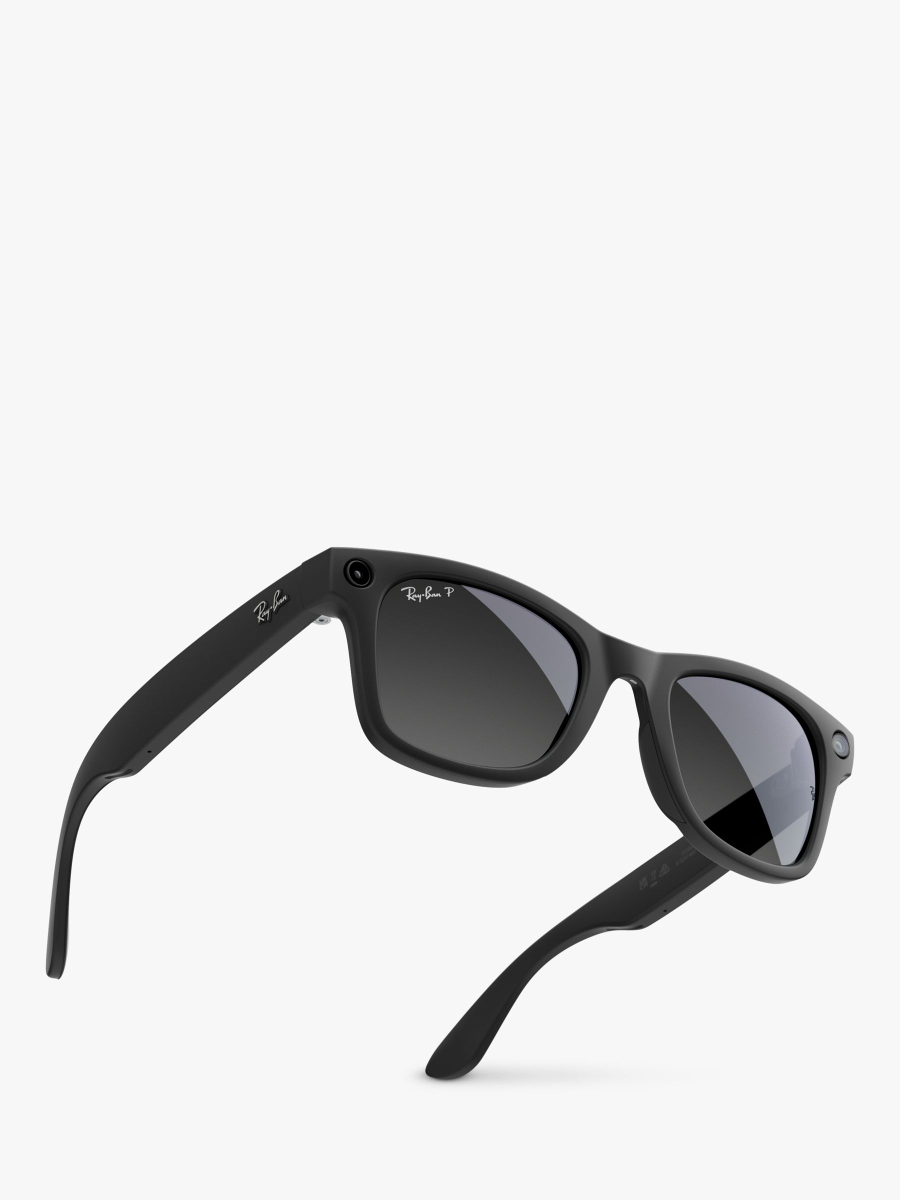 Ray-Ban Meta Wayfarer (Large) Smart Glasses, Matte Black, Polarised Graphite Lens